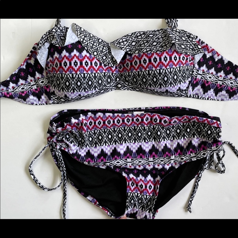 Ikat bikini underwire and padded bikini set ikat swimwear